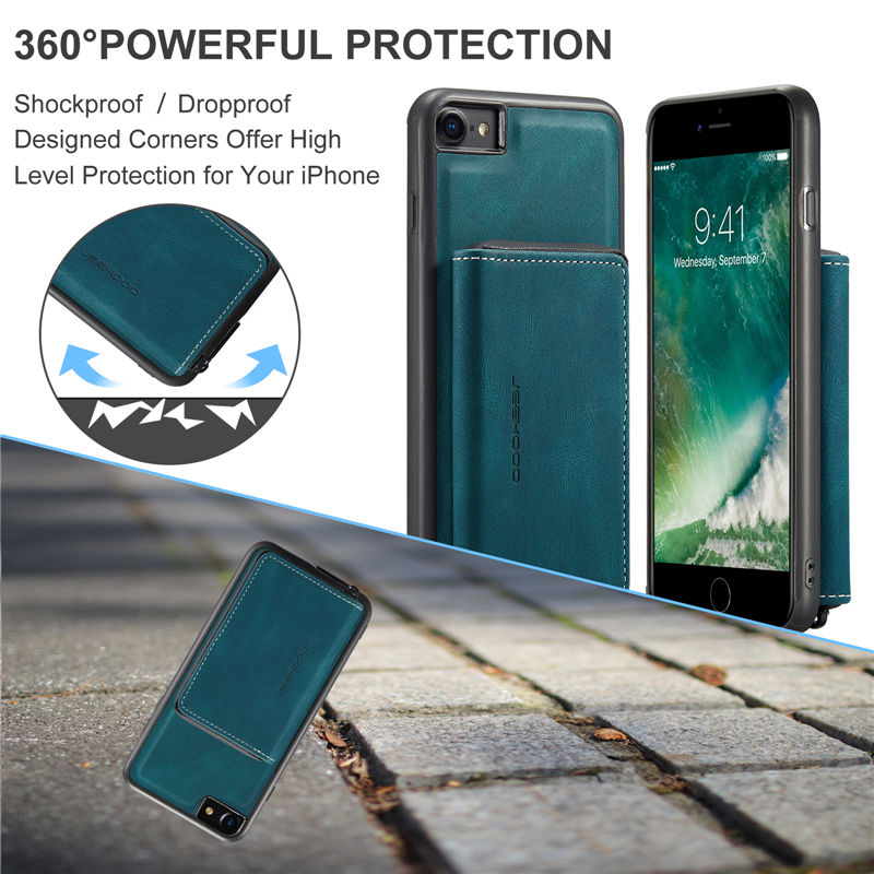 JEEHOOD iPhone 7/8/SE 2020/SE 2022 Wallet Case