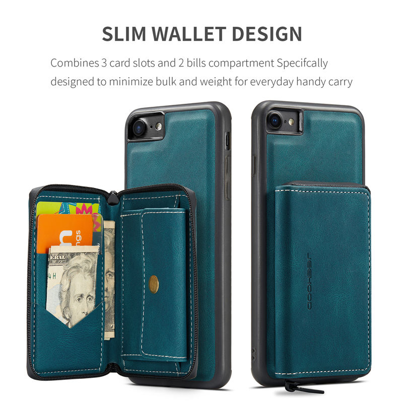JEEHOOD iPhone 7/8/SE 2020/SE 2022 Wallet Case