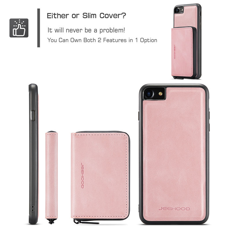 JEEHOOD iPhone 7/8/SE 2020/SE 2022 Wallet Case