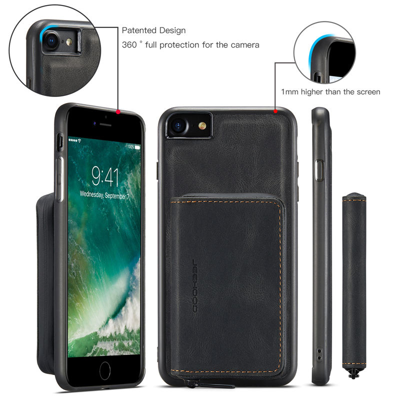 JEEHOOD iPhone 7/8/SE 2020/SE 2022 Wallet Case