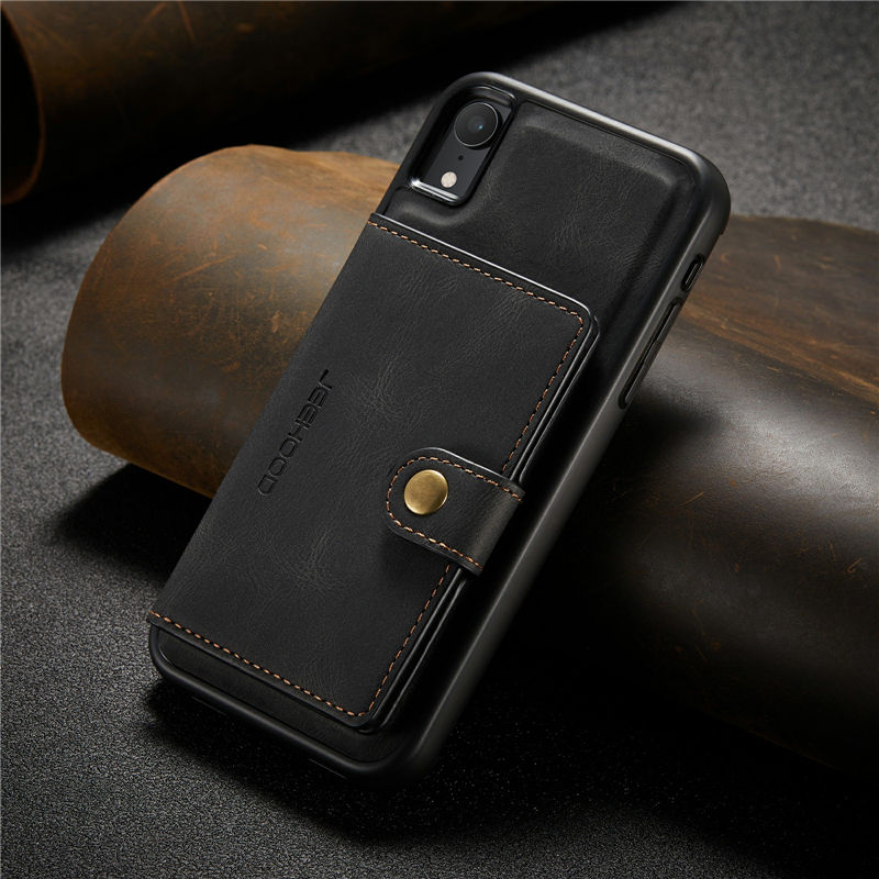 JEEHOOD iPhone XR Wallet Case