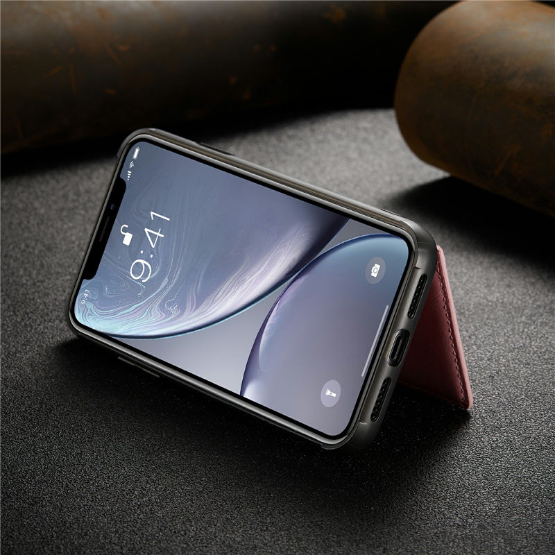 JEEHOOD iPhone XR Wallet Case