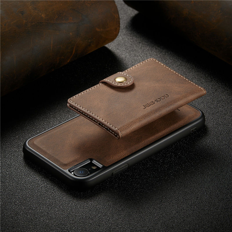 JEEHOOD iPhone XR Wallet Case