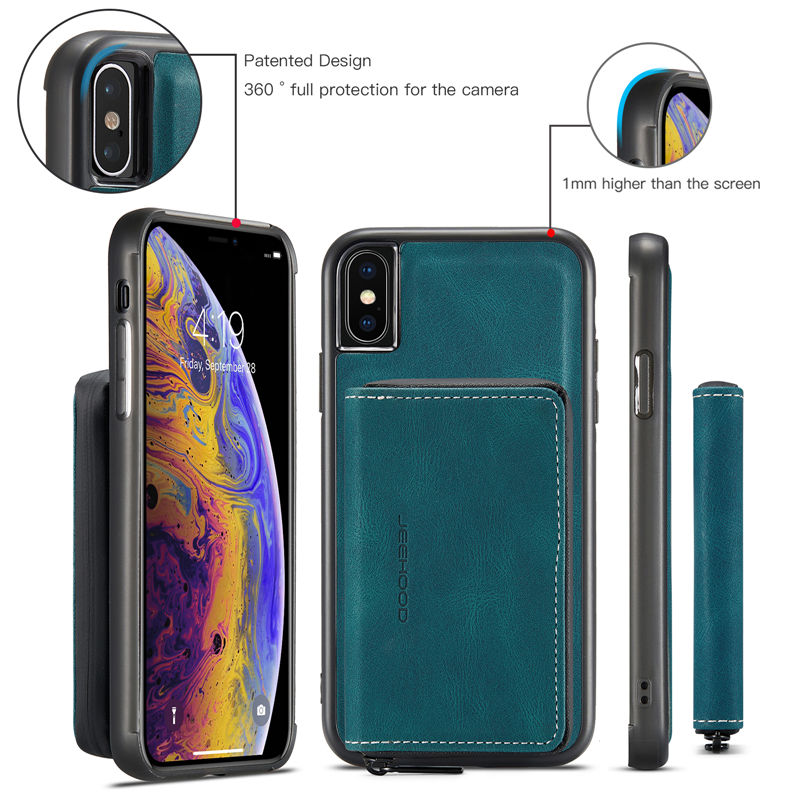 JEEHOOD iPhone X/XS Wallet Case