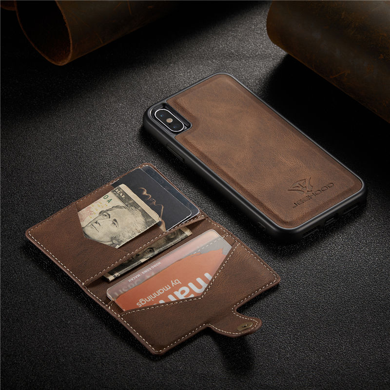 JEEHOOD iPhone XS Max Wallet Case