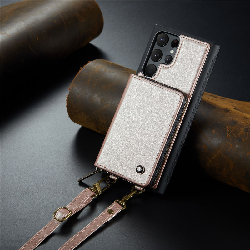 JEEHOOD Samsung Galaxy S22 Ultra wallet case