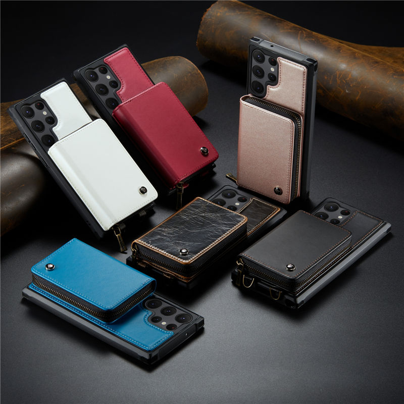 JEEHOOD Samsung Galaxy S23 Ultra wallet case