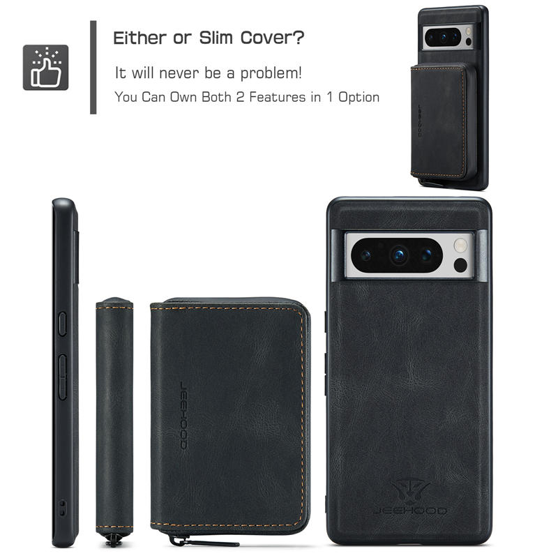 JEEHOOD Google Pixel 8 Pro Wallet Case
