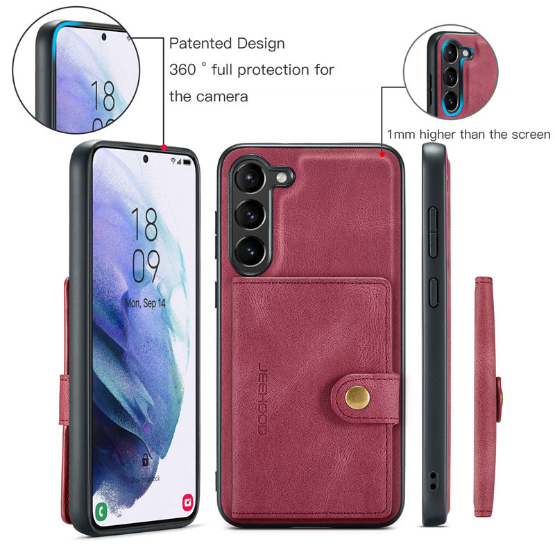JEEHOOD Samsung Galaxy A14 4G/5G 2-in-1 Magnetic Wallet Case