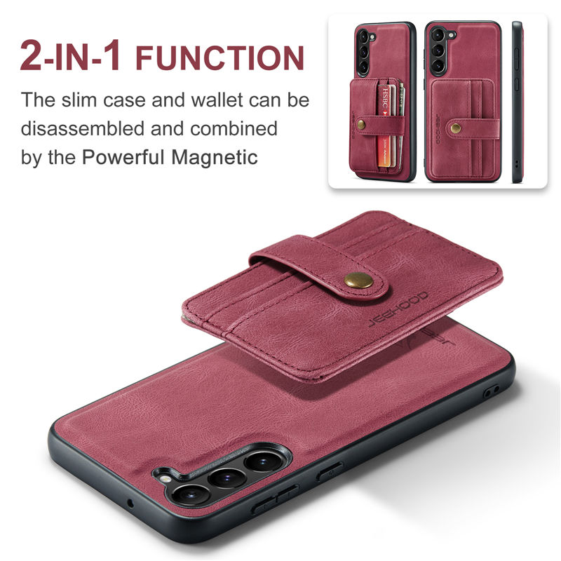JEEHOOD Samsung Galaxy A14 4G/5G Detachable Wallet Case