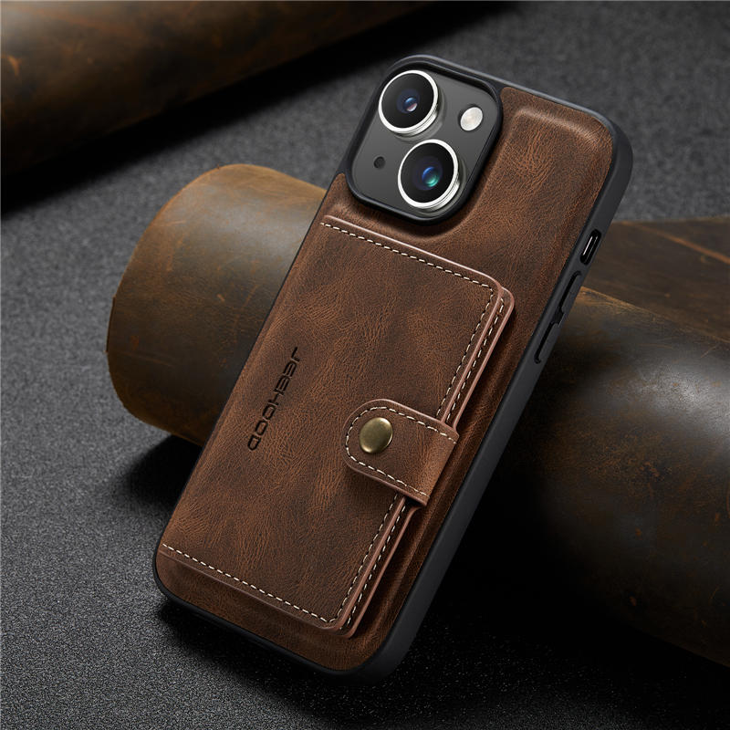 JEEHOOD iPhone 15 Wallet Case