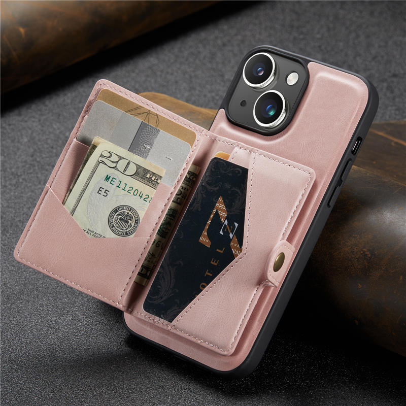 JEEHOOD iPhone 15 Wallet Case