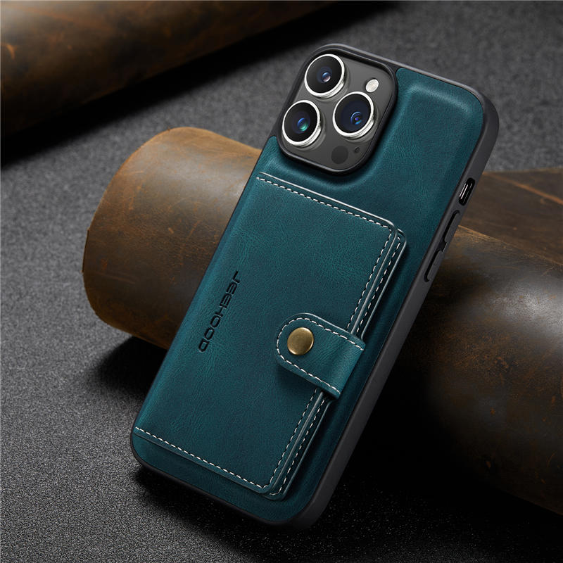 JEEHOOD iPhone 15 Pro Max Wallet Case