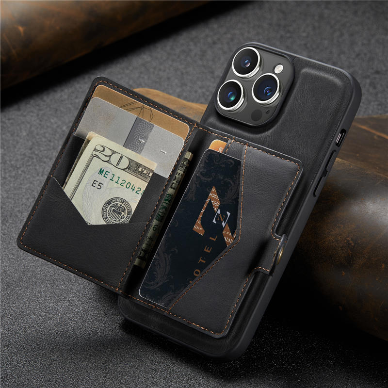 JEEHOOD iPhone 15 Pro Max Wallet Case