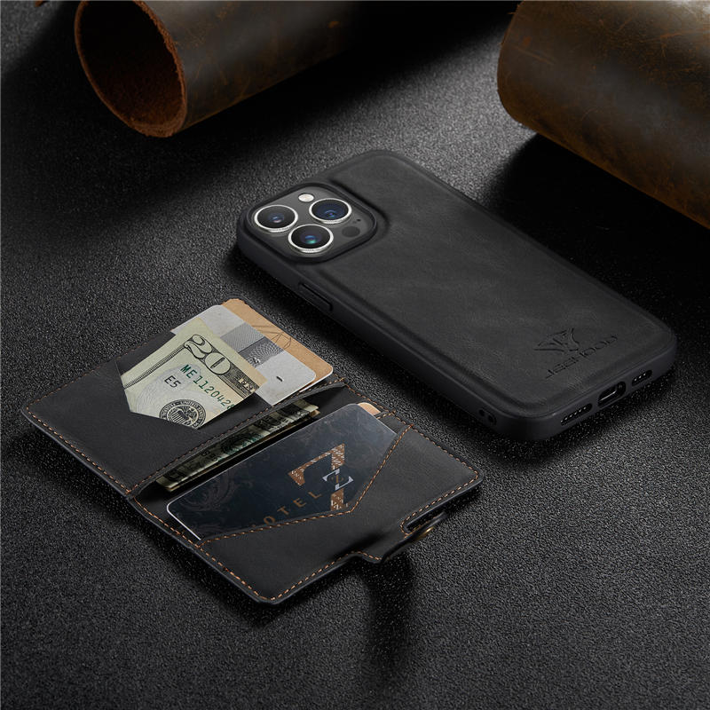JEEHOOD iPhone 15 Pro Max Wallet Case