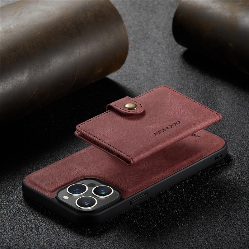 JEEHOOD iPhone 15 Pro Max Wallet Case