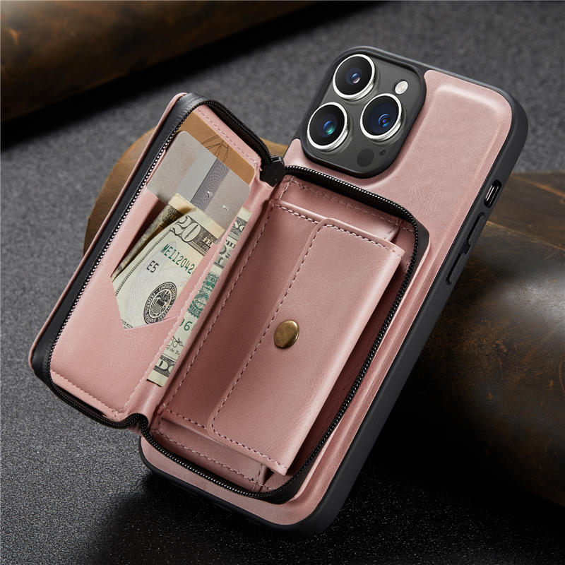 JEEHOOD iPhone 15 Pro Wallet Case
