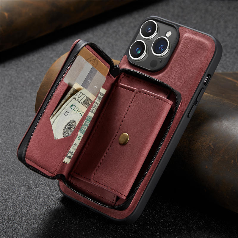 JEEHOOD iPhone 16 Pro Wallet Case