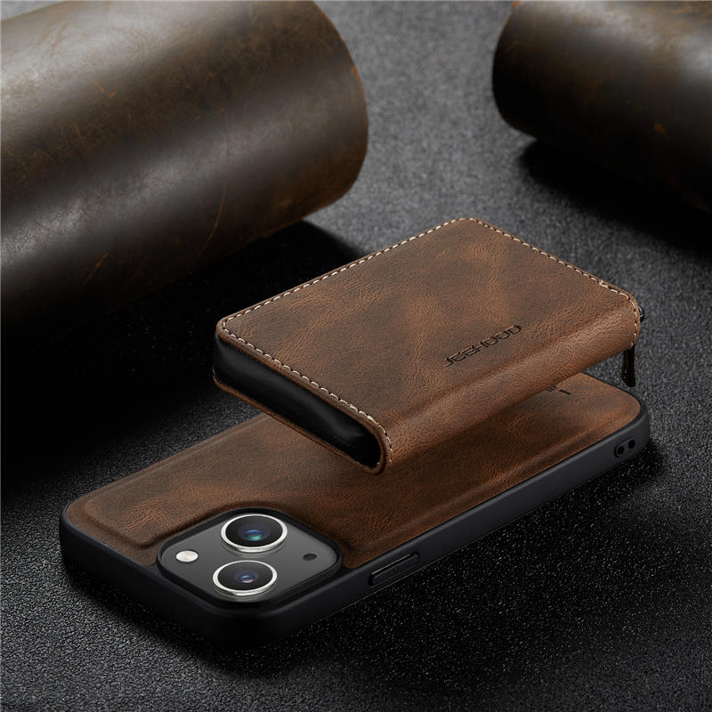 JEEHOOD iPhone 15 Wallet Case