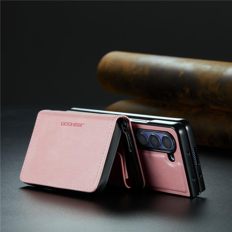 JEEHOOD Samsung Galaxy Z Fold5 Zipper Wallet Case