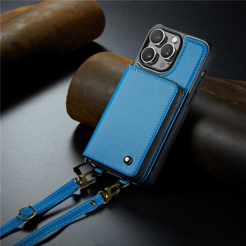 JEEHOOD iPhone 15 Pro Wallet Case