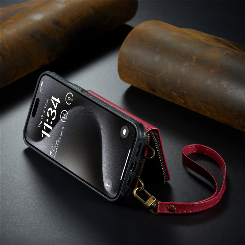 JEEHOOD iPhone 15 Pro Wallet Case