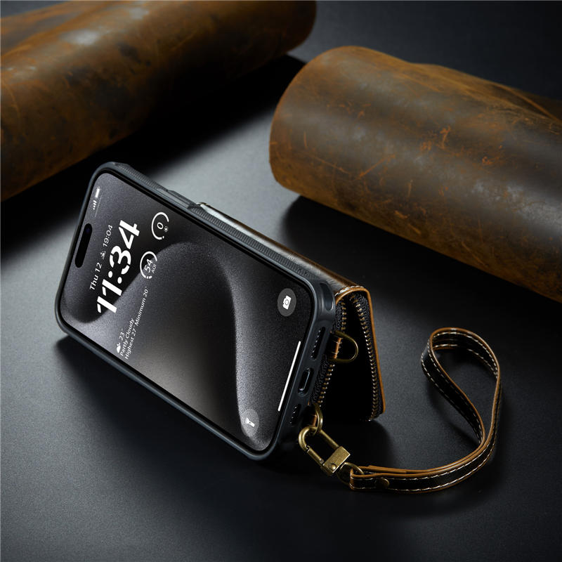 JEEHOOD iPhone 15 Pro Max Wallet Case