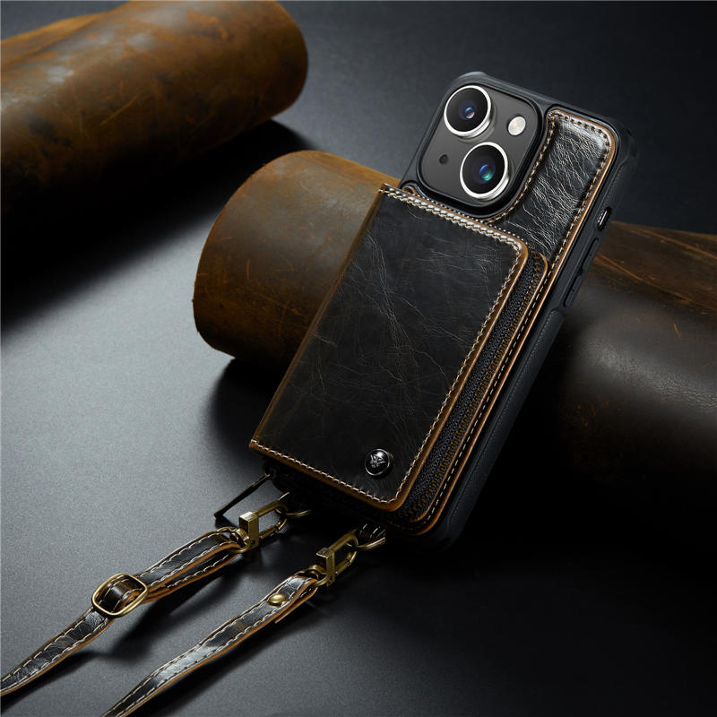 JEEHOOD iPhone 15 Wallet Case