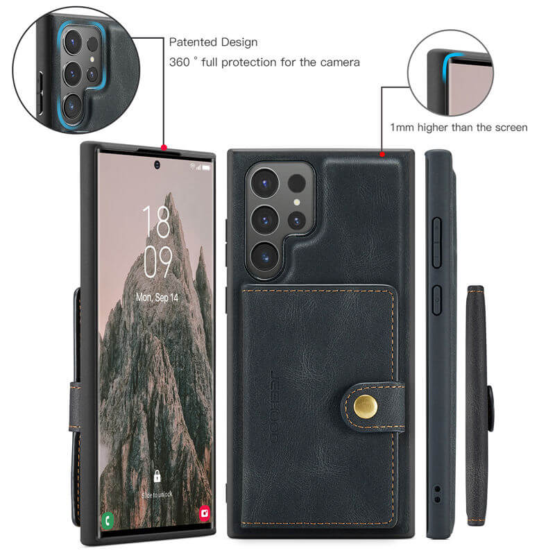 JEEHOOD Samsung Galaxy S24 Ultra Wallet Case
