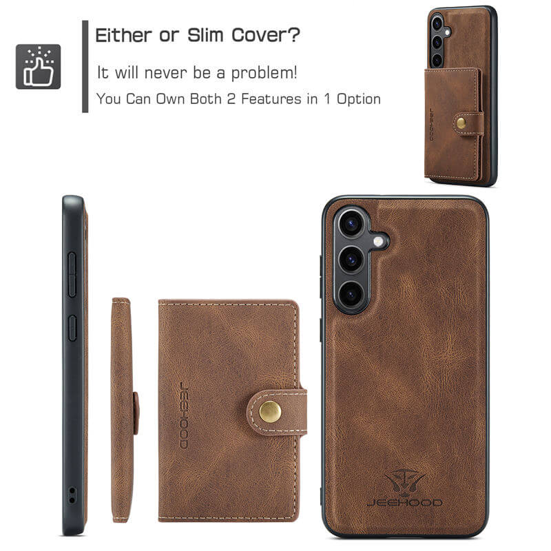 JEEHOOD Samsung Galaxy S25 Plus Wallet Case