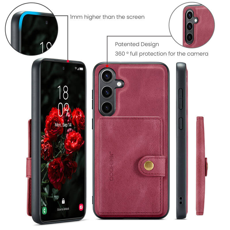 JEEHOOD Samsung Galaxy S25 Plus Wallet Case