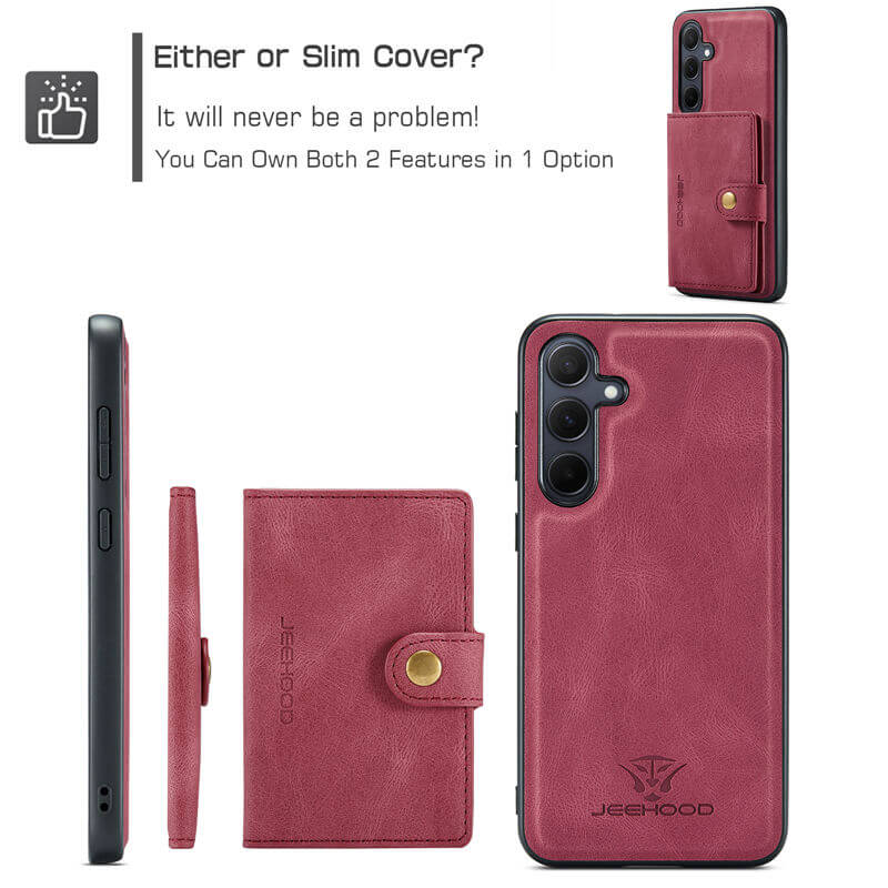 JEEHOOD Samsung Galaxy A35 Wallet Case