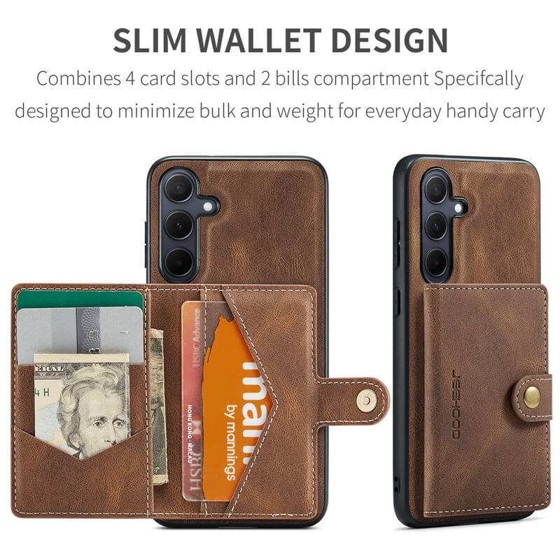 JEEHOOD Samsung Galaxy A35 Wallet Case