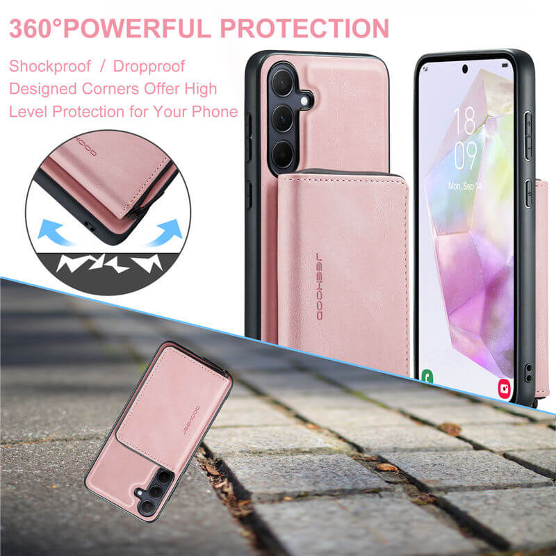 JEEHOOD Samsung Galaxy A35 Wallet Case