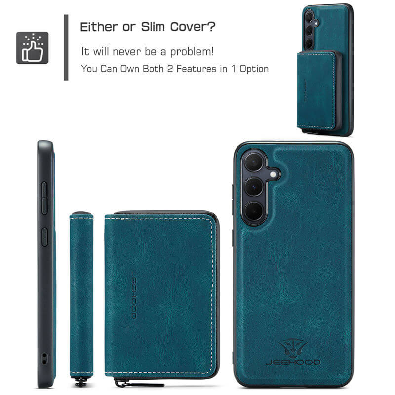 JEEHOOD Samsung Galaxy A35 Wallet Case