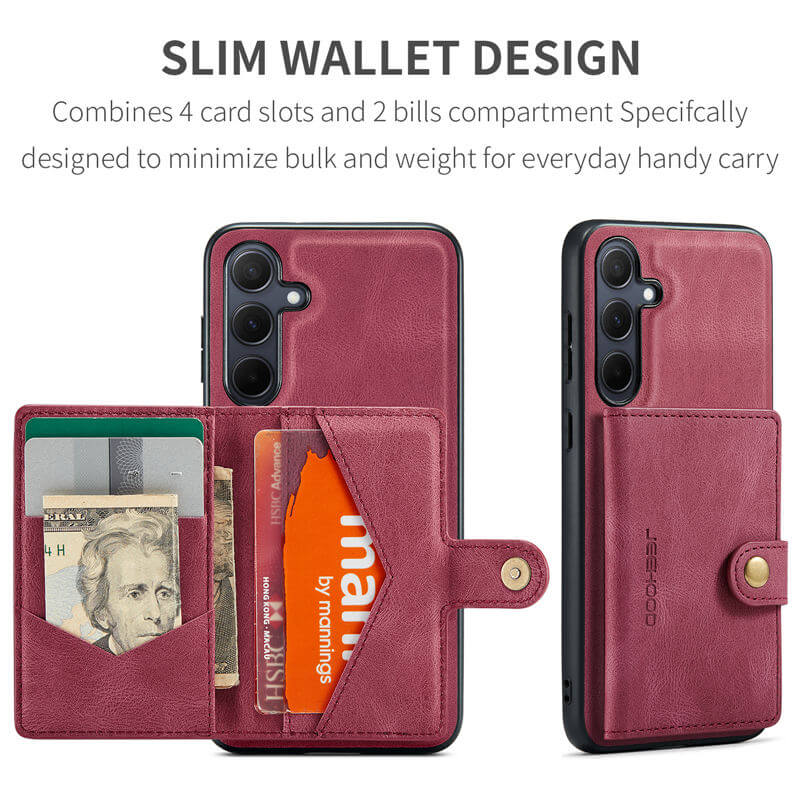 JEEHOOD Samsung Galaxy A55 Wallet Case