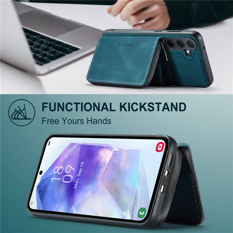 JEEHOOD Samsung Galaxy A55 Wallet Case