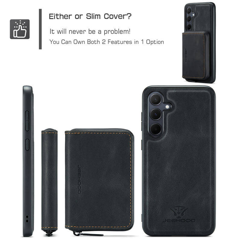 JEEHOOD Samsung Galaxy A55 Wallet Case