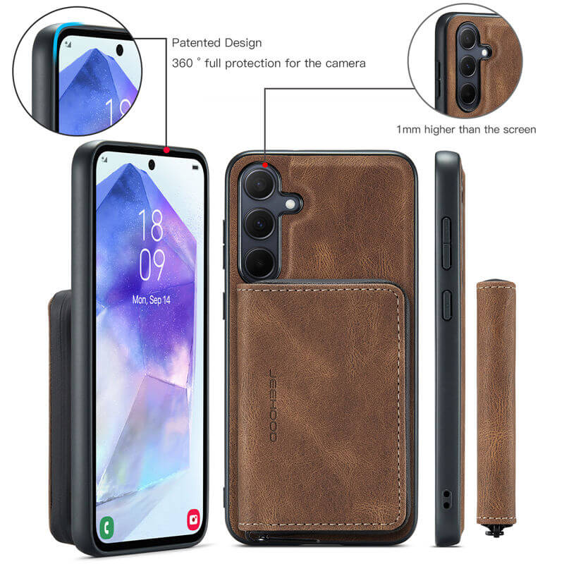 JEEHOOD Samsung Galaxy A55 Wallet Case