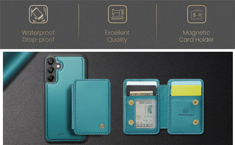 JEEHOOD Samsung Galaxy A16 5G Magnetic 2-in-1 Wallet RFID-blocking Case