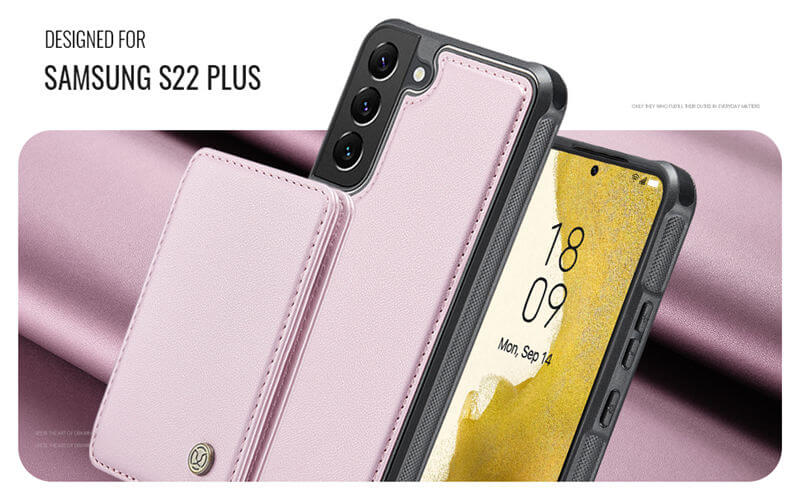 JEEHOOD Samsung Galaxy S22 Plus Magnetic 2-in-1 Wallet RFID-blocking Case