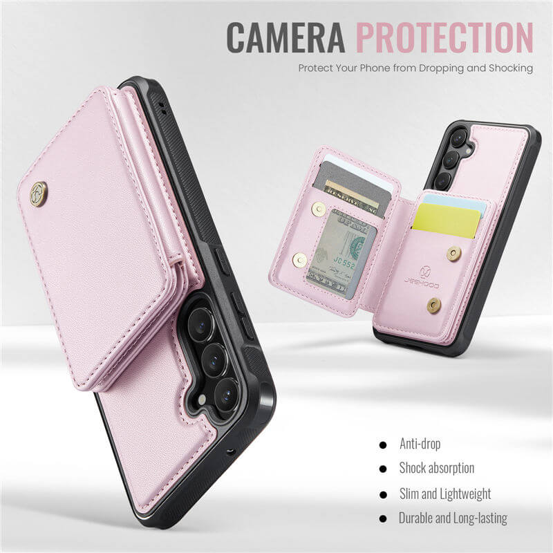 JEEHOOD Samsung Galaxy S23 FE Magnetic 2-in-1 Wallet Case