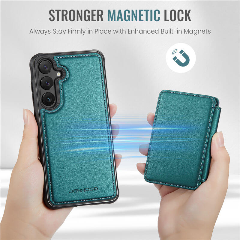 JEEHOOD Samsung Galaxy S23 FE Magnetic 2-in-1 Wallet Case
