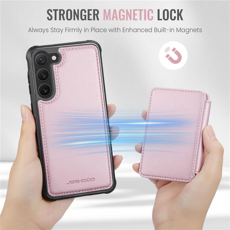 JEEHOOD Samsung Galaxy S23 Plus Magnetic 2-in-1 Wallet Case