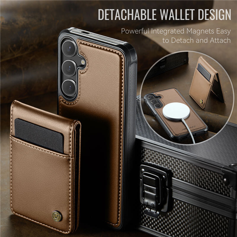 JEEHOOD Samsung Galaxy S24 Plus Magnetic 2-in-1 Wallet Case
