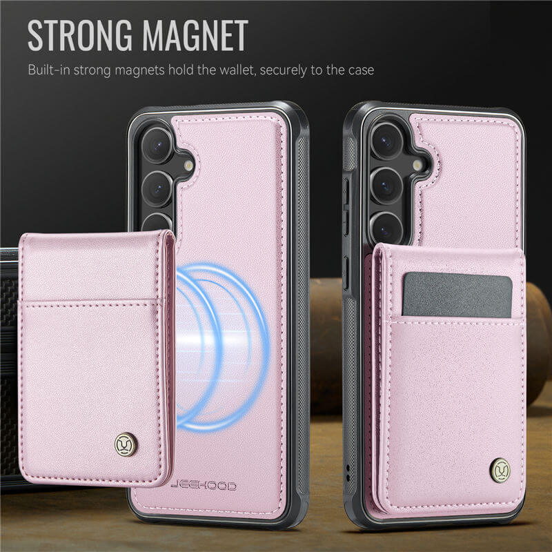 JEEHOOD Samsung Galaxy S25 Plus Magnetic 2-in-1 Wallet Case