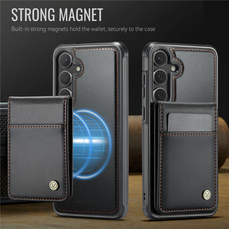 JEEHOOD Samsung Galaxy S23 Magnetic 2-in-1 Wallet Case