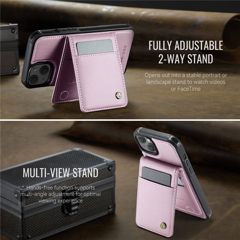 JEEHOOD iPhone 13 Magnetic 2-in-1 Wallet Case