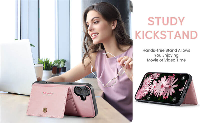 JEEHOOD iPhone 17 Wallet Case