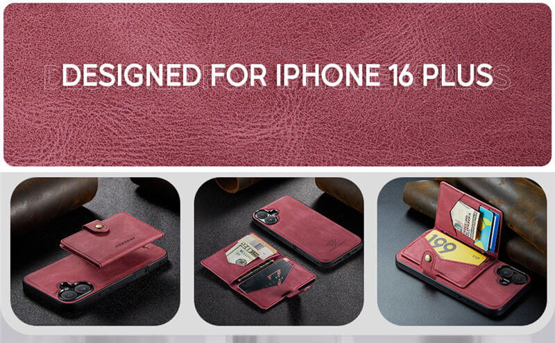 JEEHOOD iPhone 17 Wallet Case